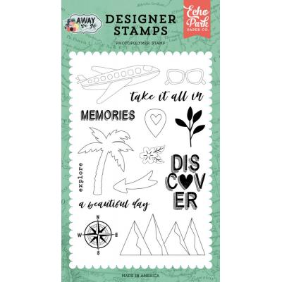 Echo Park Away We Go Clear Stamps - Take It All In